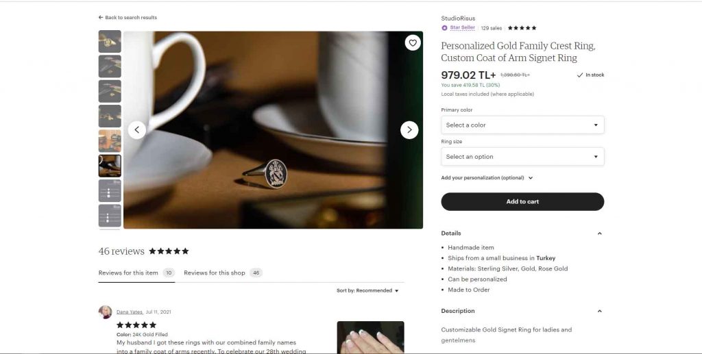 Etsy çok satan ürünler